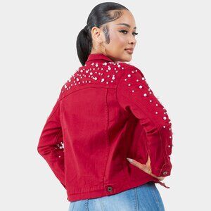 Pearl Bling Denim Jacket